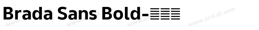 Brada Sans Bold字体转换